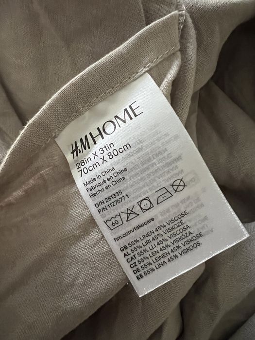 Komplet poszewek na poduszki z lnem H&M