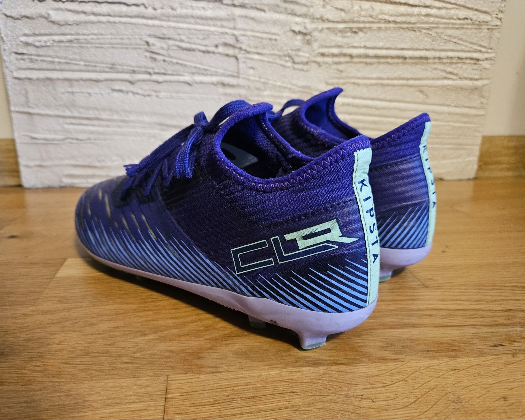 Buty do piłki nożnej dla dzieci Kipsta CLR FG sznurowane 38