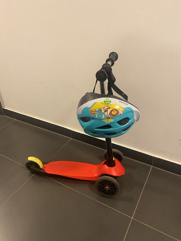 Hulajnoga Decathlon + kask