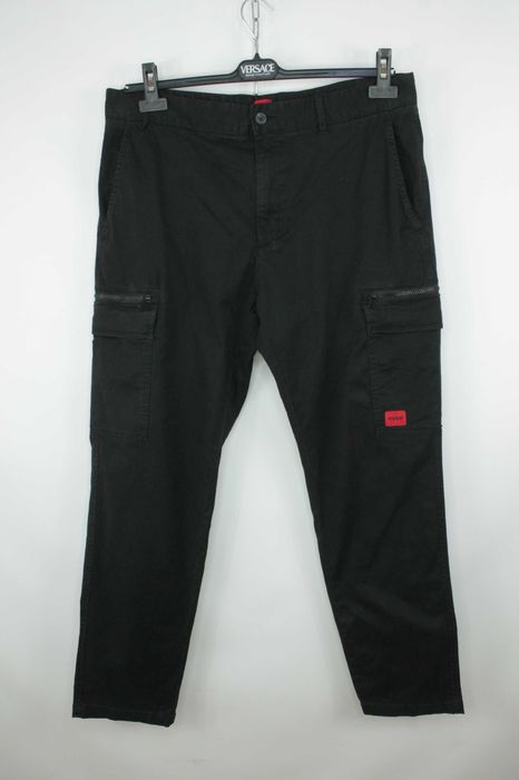 Брендові карго штани Hugo Boss Glian231D Zip Pocket Black Cargo W36L32