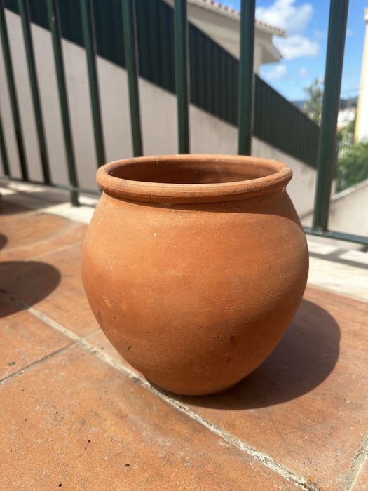 Vaso terracota arredondado