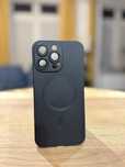 Case etui czarne dla iPhone 15 Pro Max
