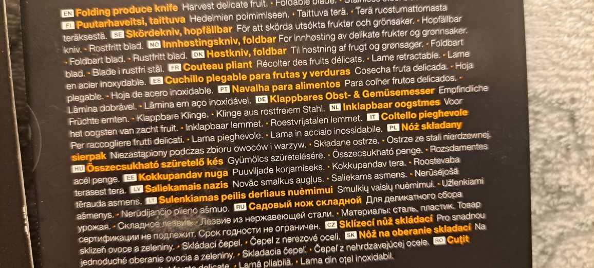 Nowy Nóż Składany Sierpak Fiskars K 80