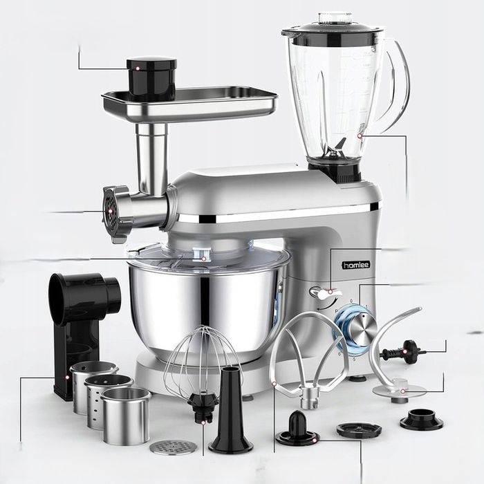 Robot kuchenny planetarny  Homlee SM-1518BM 1800 W srebrny/szary