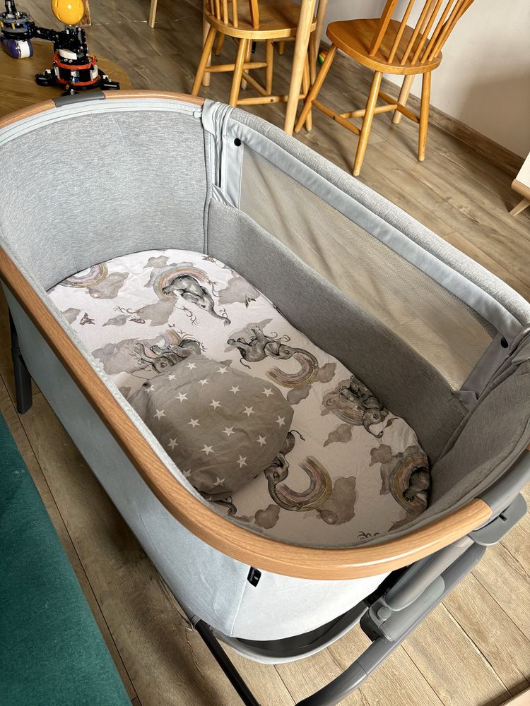 Łóżeczko dostawne maxi cosi lora essential grey dostawka