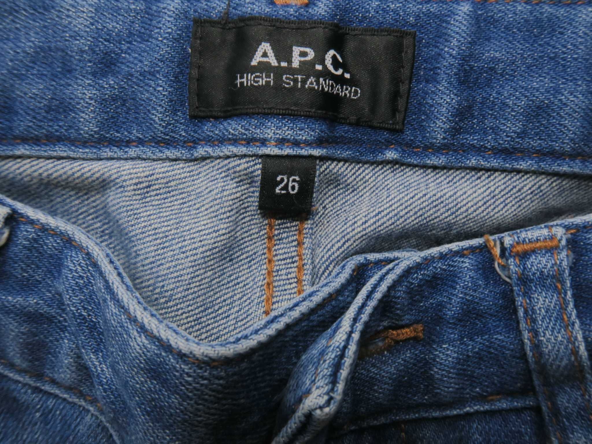 A.P.C spodnie jeansowe damskie rurki 26