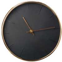 Zegar Ścienny 30 cm Czarny + GRATIS