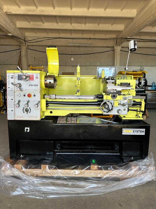 Przemysłowa Tokarka do Metalu Żeliwna Ciężka 410x1000 3,3kW z Odczytem