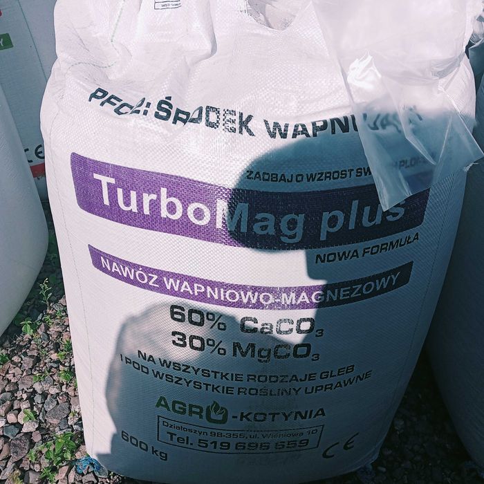 Wapno granulowane turbomag plus w bb po 600 kg, środek wapnujący