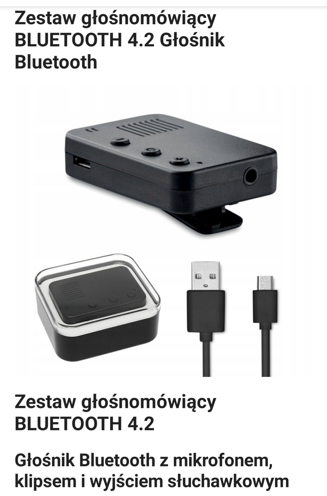 Nowy Zestaw głośnomówiący Bluetooth 4.2