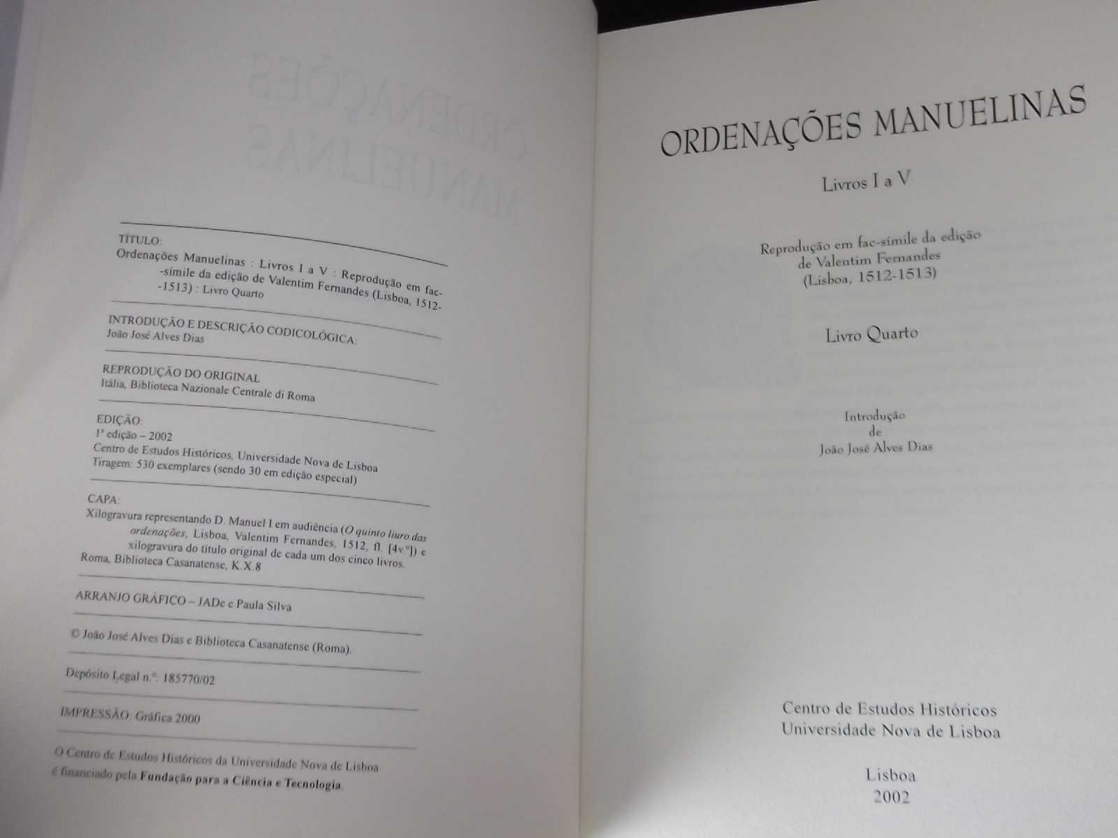 Livros Ordenações Manuelinas IV
