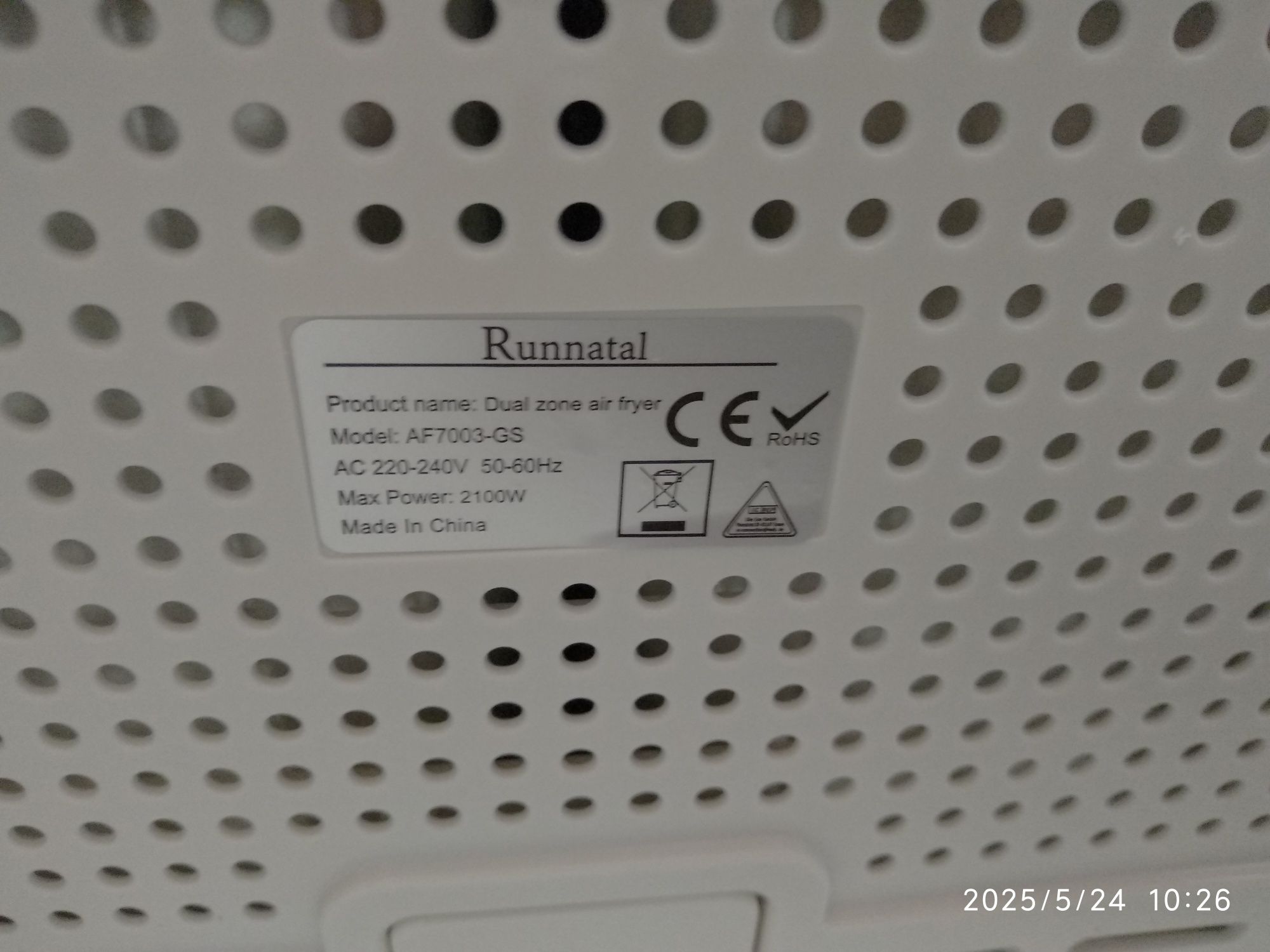 OUTLET Janki ul Wspólna 6  Frytkownica beztłuszczowa AF7003-GS – 7L