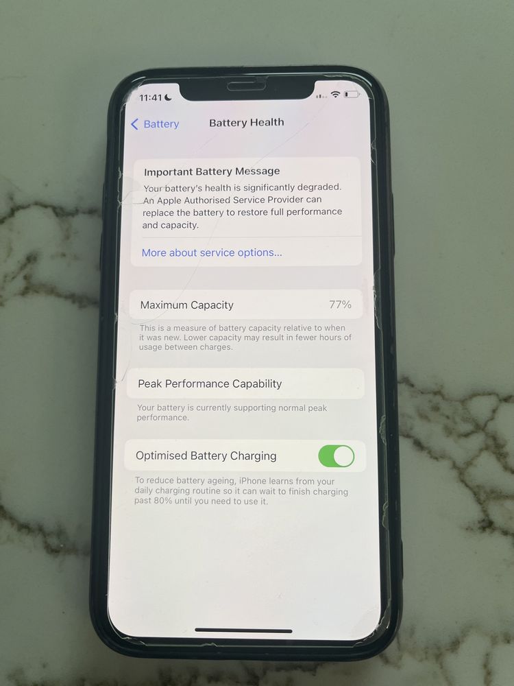 iPhone XS Silver 64 GB