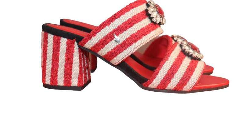 Sandálias salto Jane Burgundy - Friendly Fire