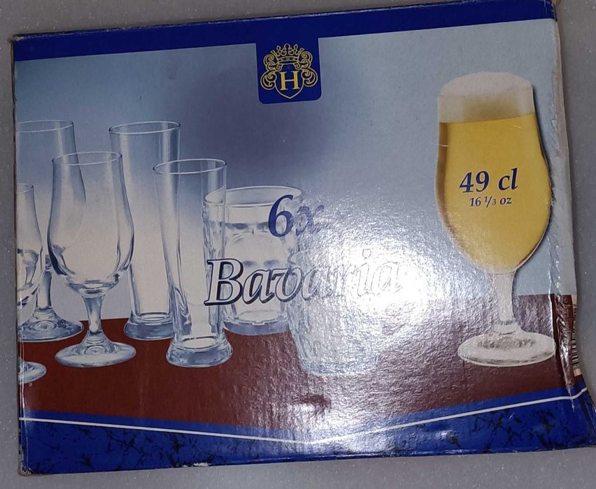 Conjunto de 6 Copos de Cerveja Bavaria (marca H)