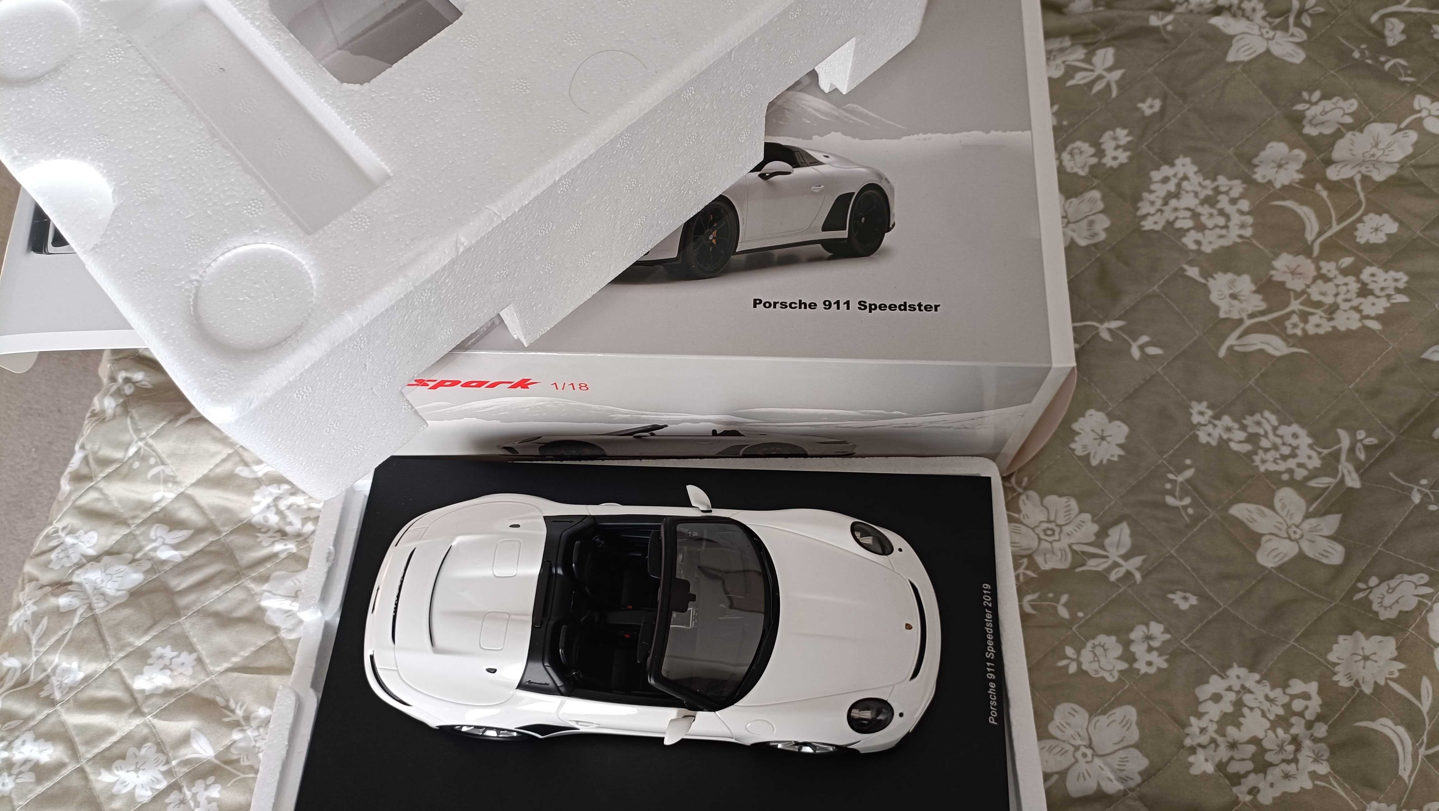 Porsche Speedster + Branco + 1/18 + Spark + Resina + Portes Gratis