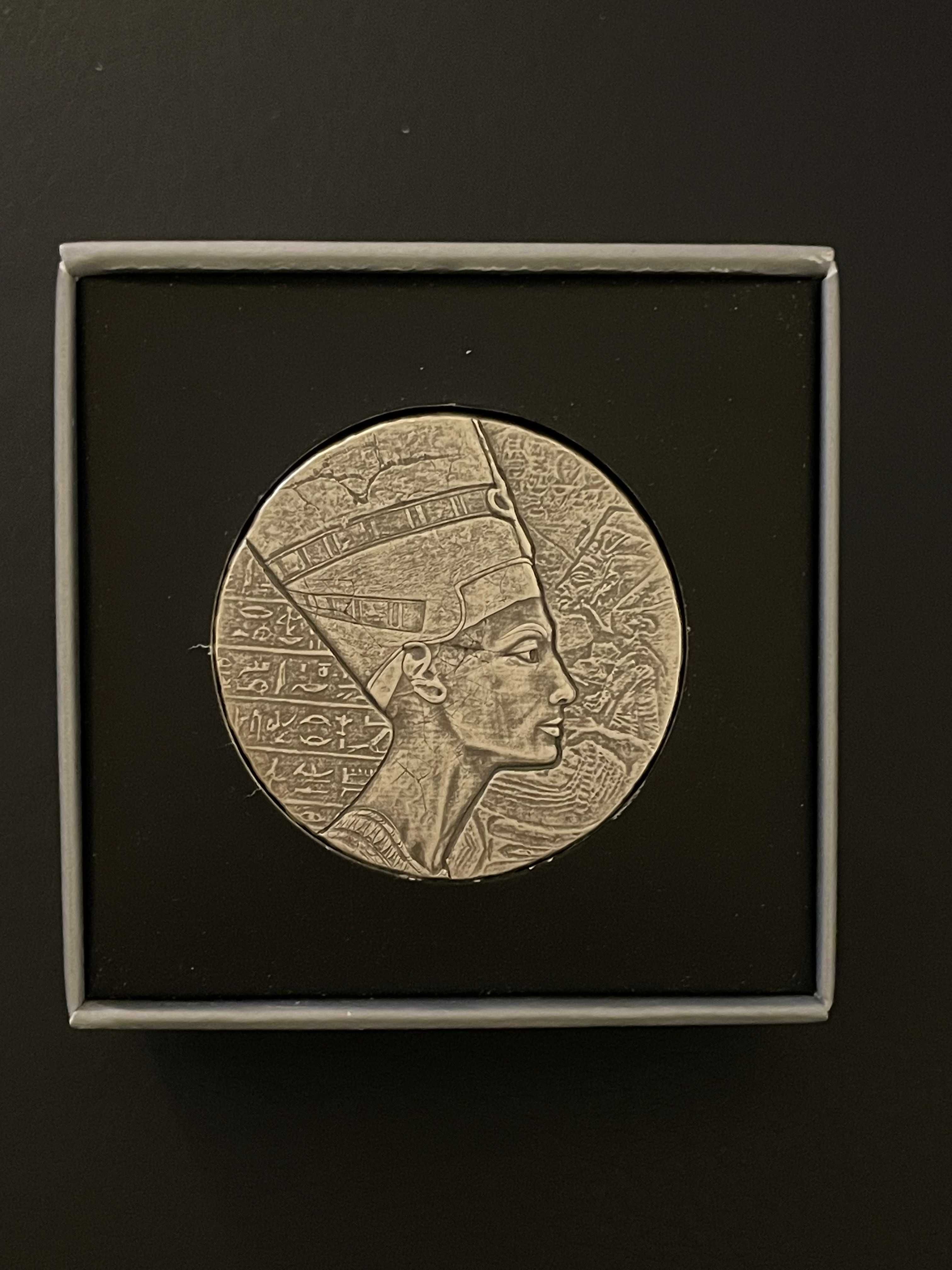 Moeda de 5 onças de prata Egyptian Relic Series  2017