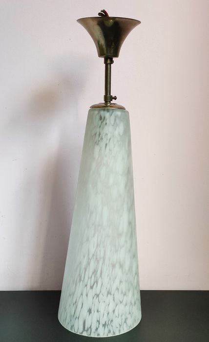 Stara lampa Szklany klosz art deco