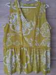 Bluzka musztardowa boho vintage