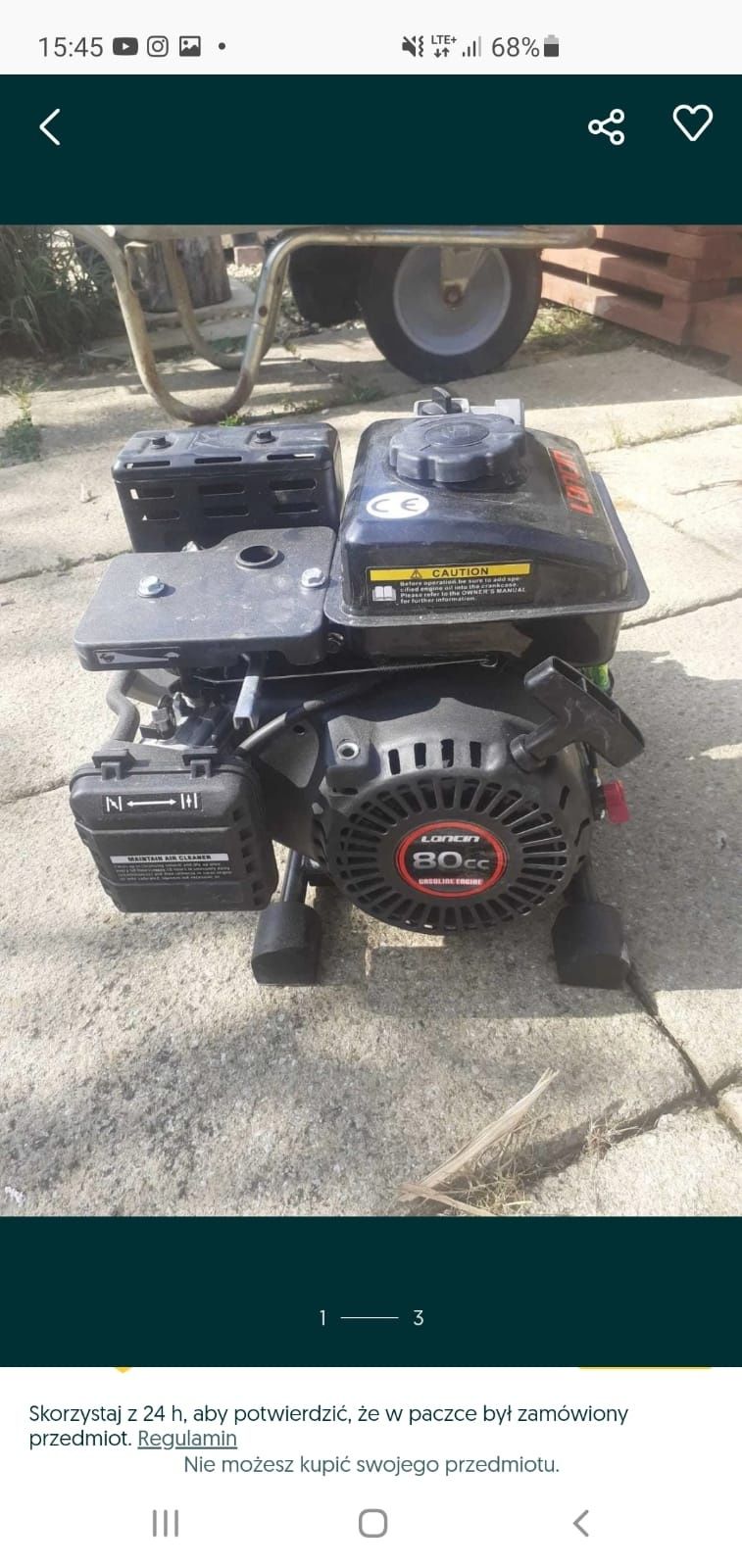 Motopompa wody Loncin 80cc NOWA