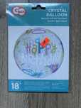 Balon kryształowy, Happy Birthday 18`- 46 cm