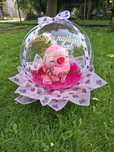 Stich , maskotka sticha w balonie , box z balonem
