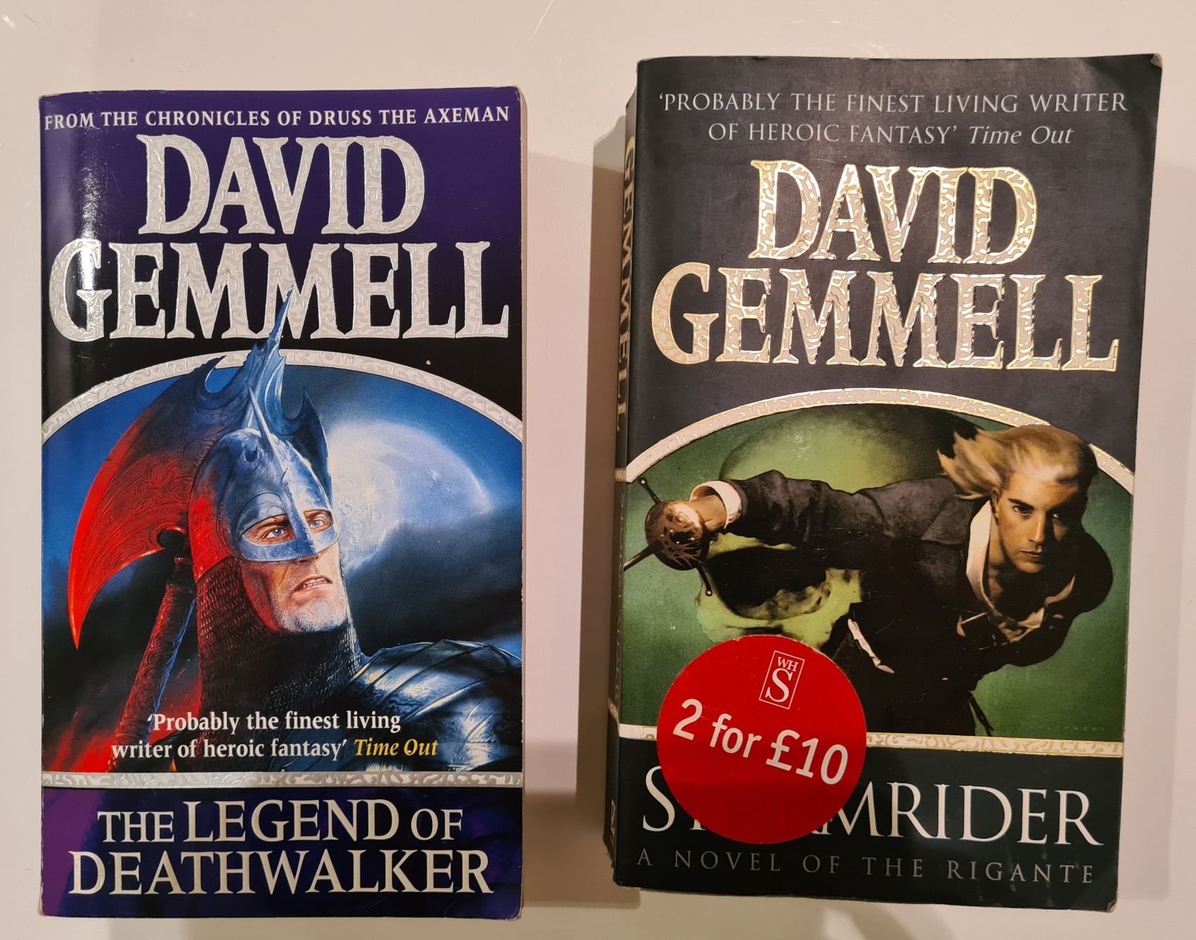 Zestaw książek David Gemmell "The legend of Deathwalker" "Strom Rider"