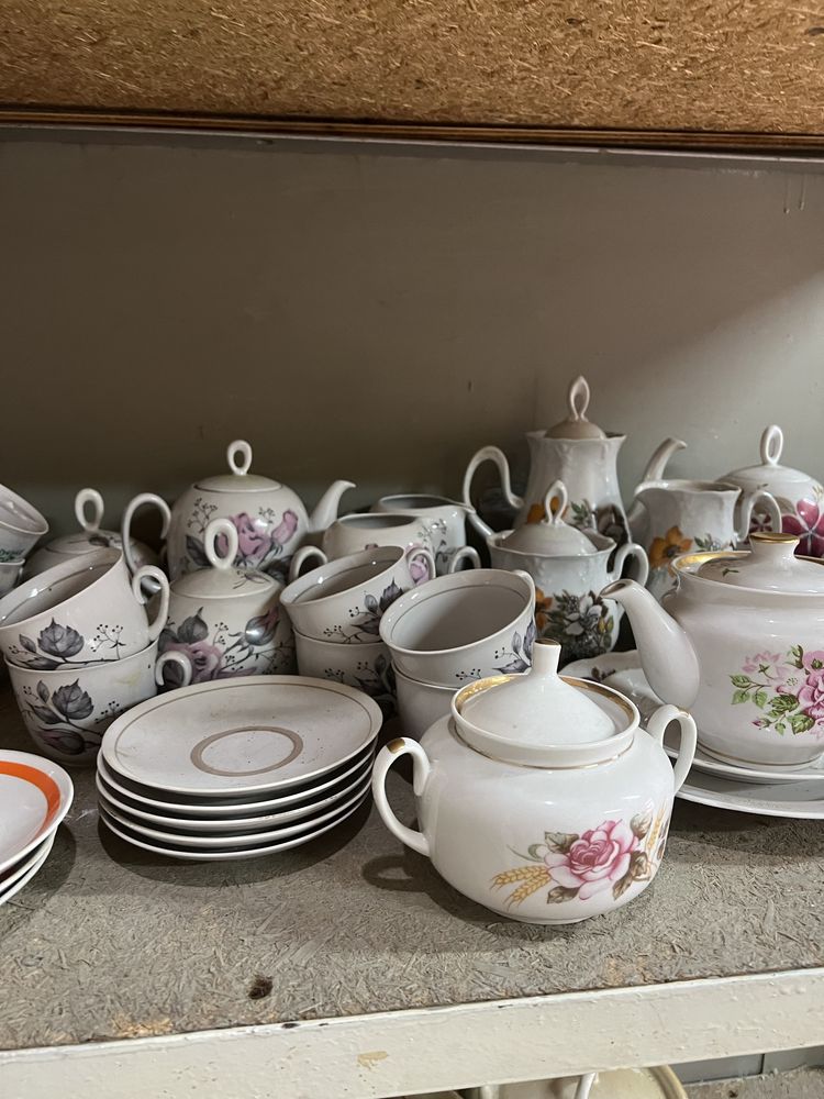 Продам чайные, кофейные сервизы, чашки, тарелки советской эпохи
