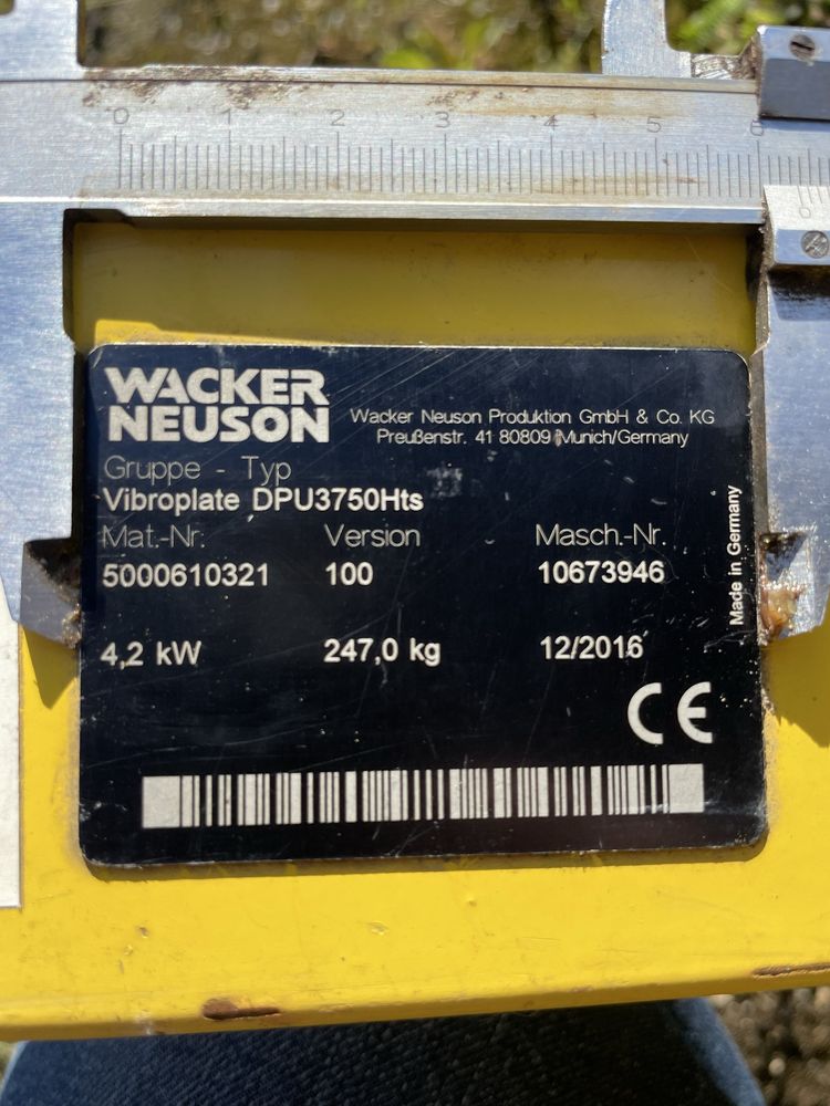 Zagęszczarka Wacker Neuson DPU 3750 HTS