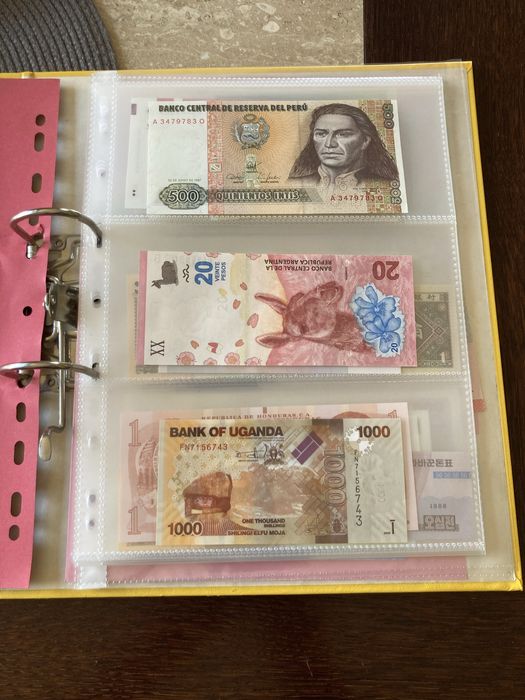 Banknoty ze świata 47szt UNC plus gratis!