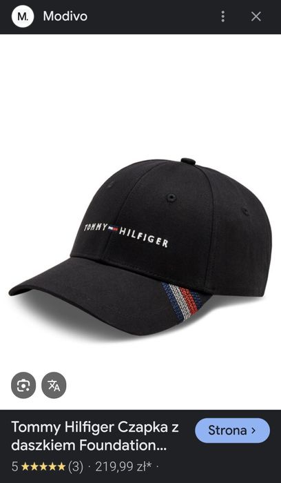 Czapka z daszkiem Tommy Hilfiger