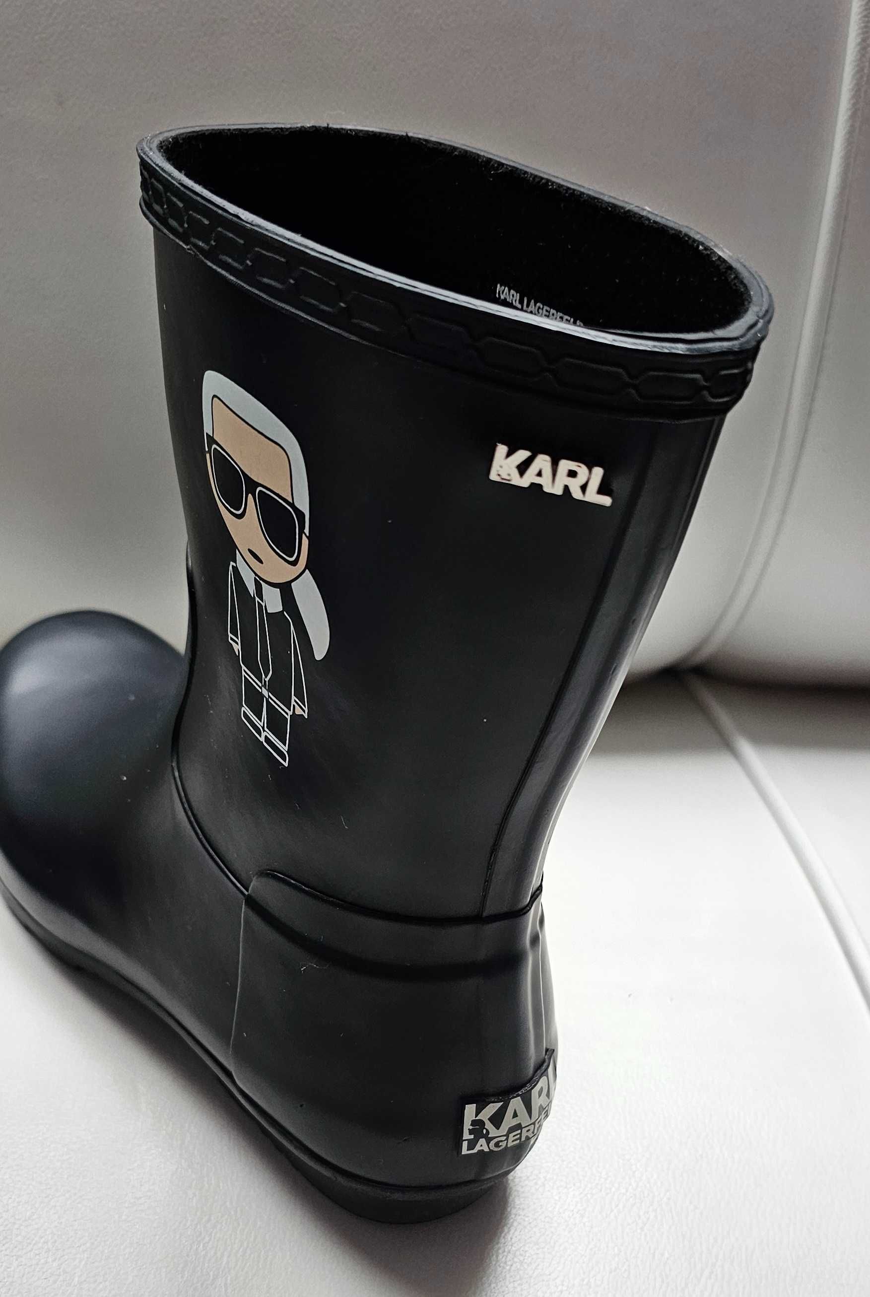 Karl Lagerfeld orginalne kalosze roz 41