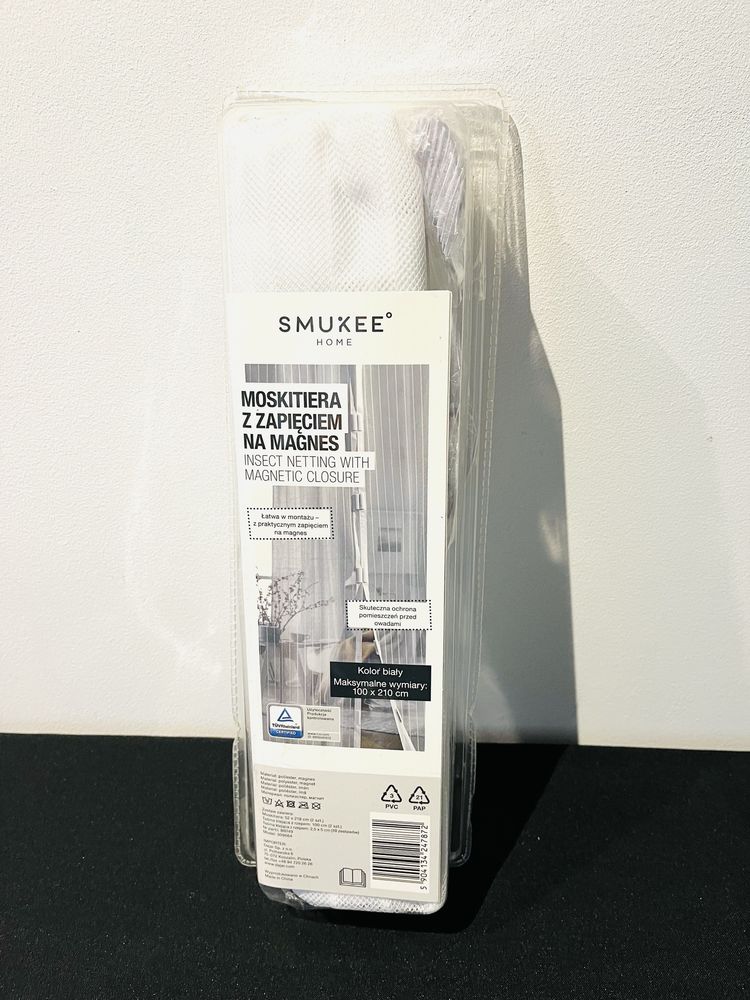 Moskitiera drzwiowa SMUKEE Home 2 szt. z magnetycznym zapięciem