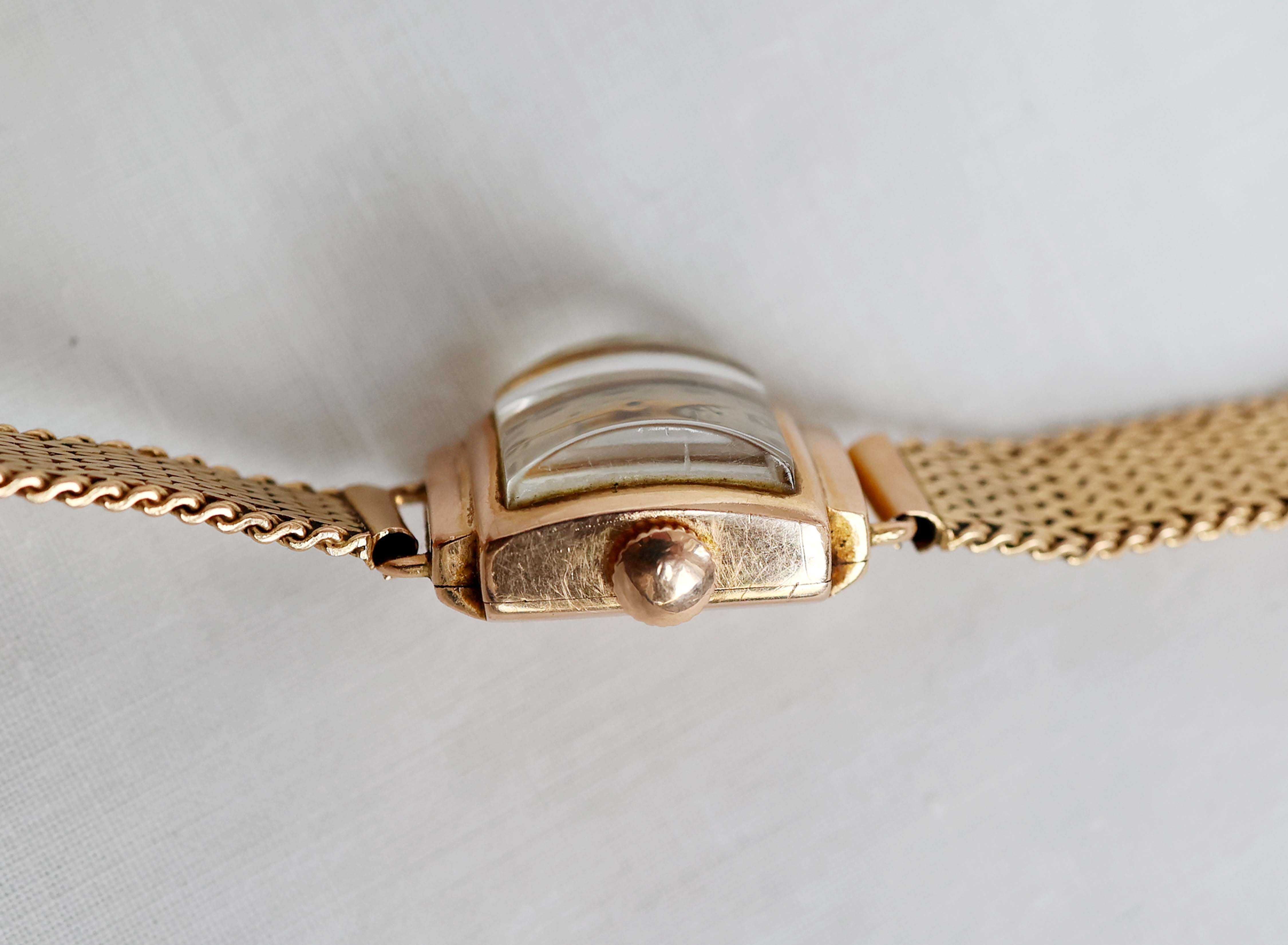 ZŁOTY ROSYJSKI zegarek "ZARIA" Pr. 585/ 14K, W: 31 gram *Vintage*