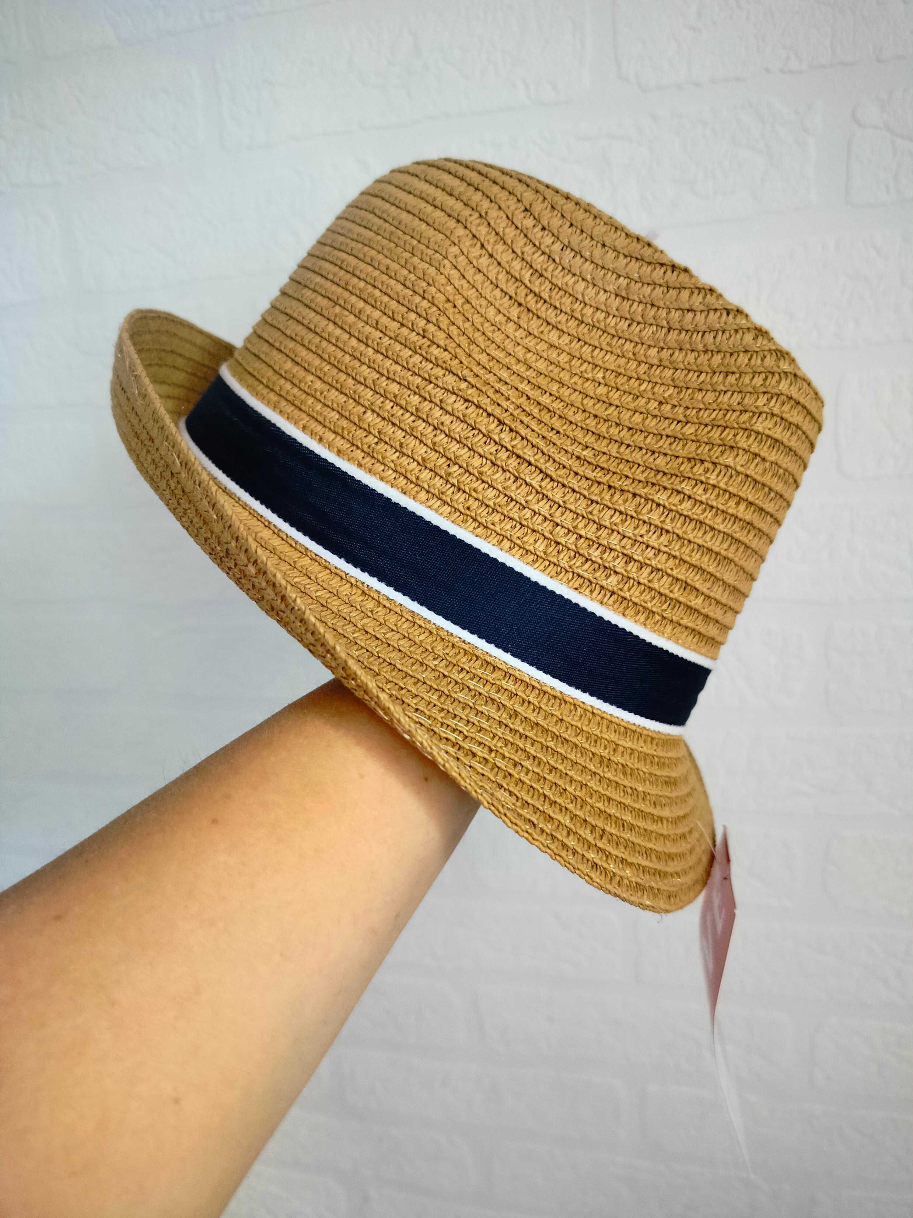 Kapelusz papierowy Cleve męski letni elegancki 57cm