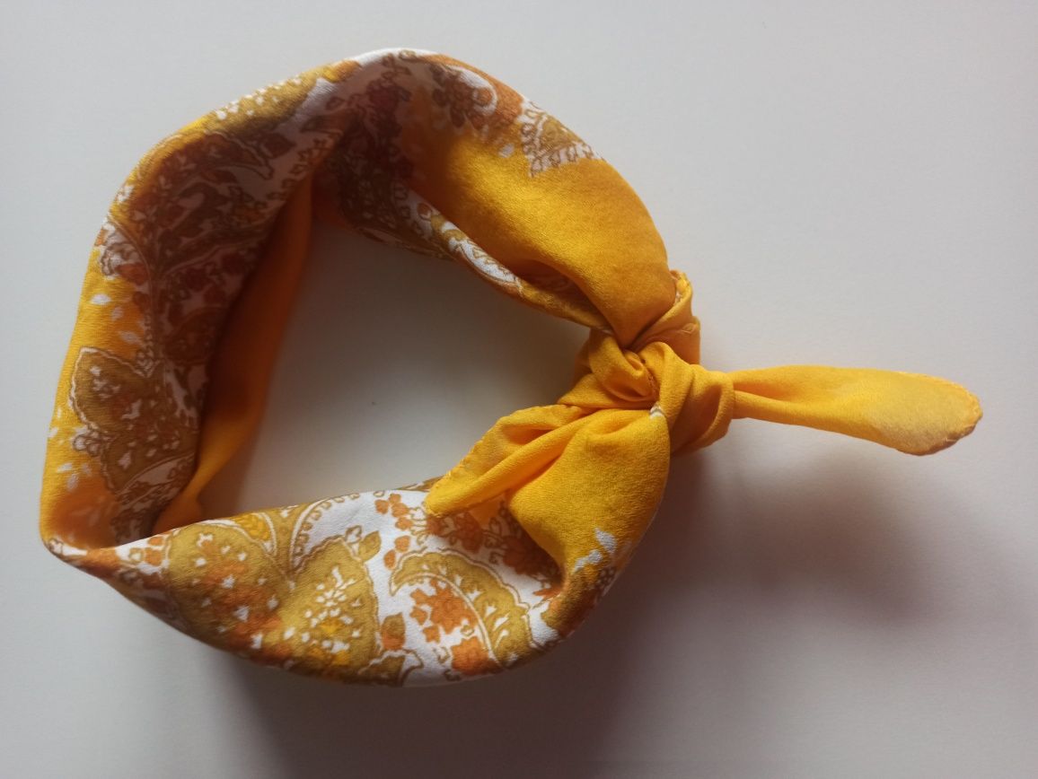 Apaszka bandana żółta