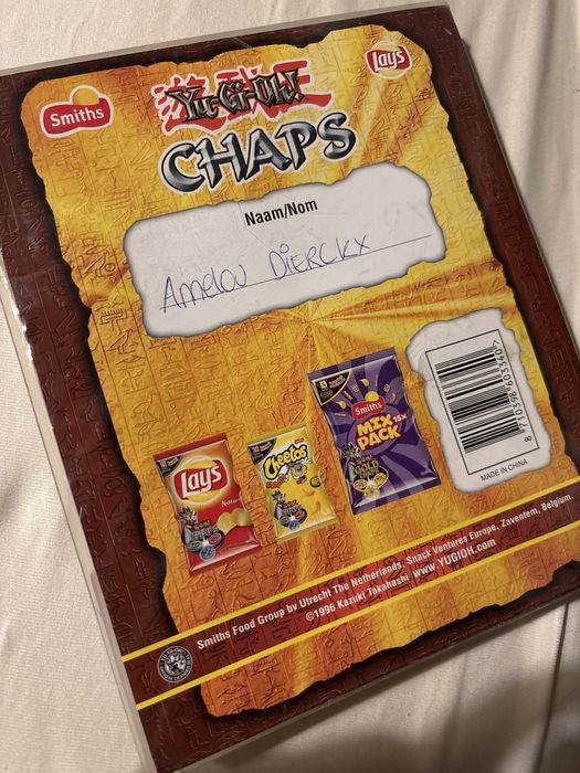 Kapsle yu gi oh chaps tazo lays cheetos tazosy album