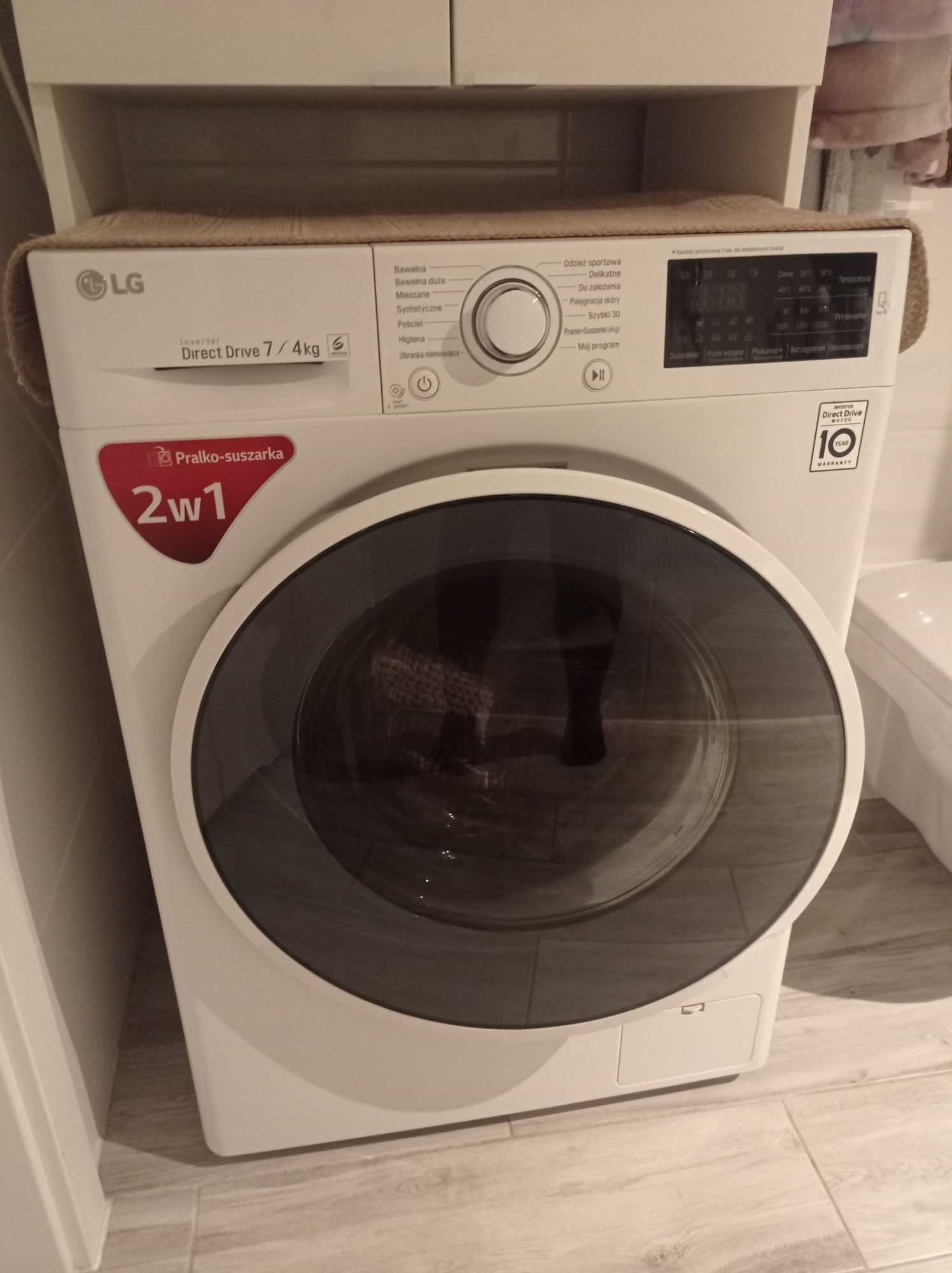 Pralko suszarka Lg 2w1 7 kg wsadu 10 lat gwarancji okazja