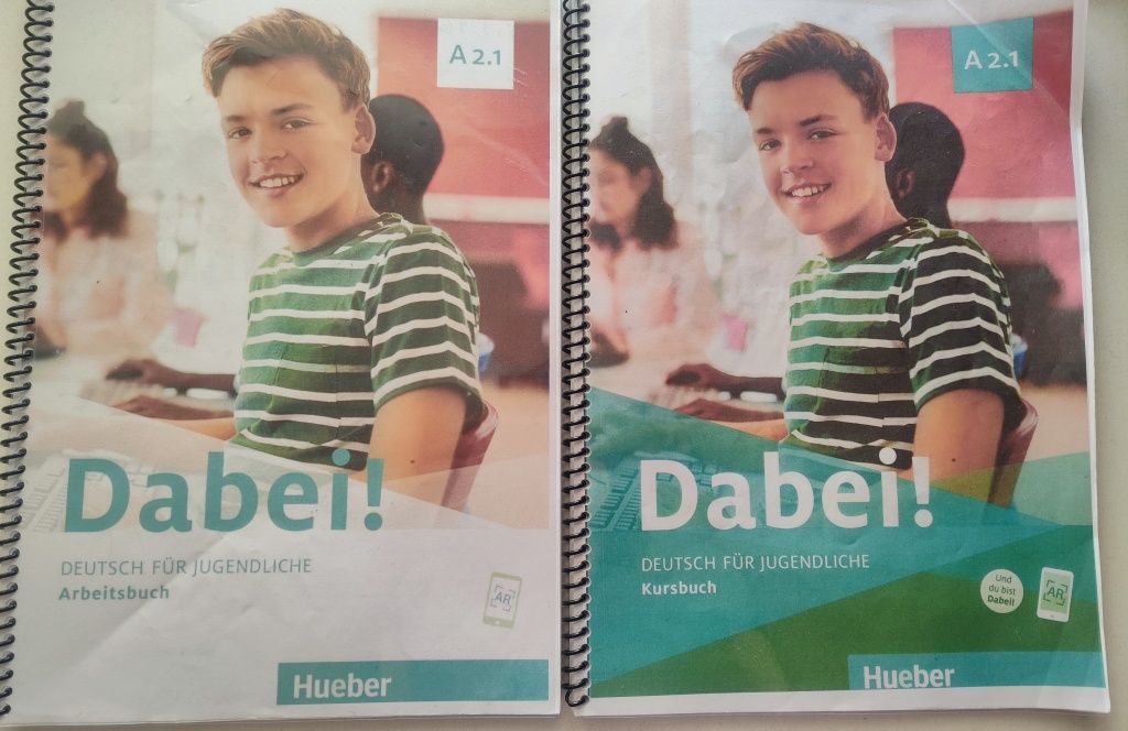 Німецька мова рівень А 2.1 Dabei! Kursbuch + Arbeitsbuch