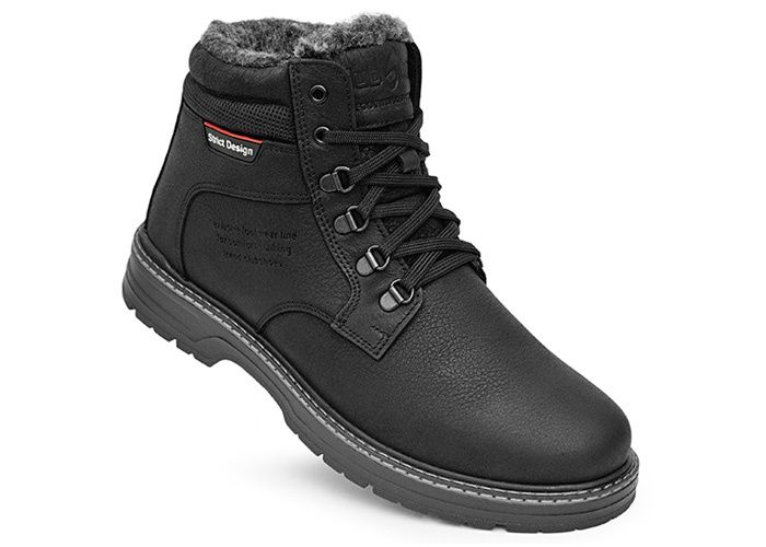 Зимние кожаные мужские ботинки на меху Poland 4045