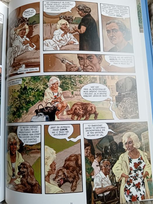 Spadająca gwiazda Marilyn Monroe komiks