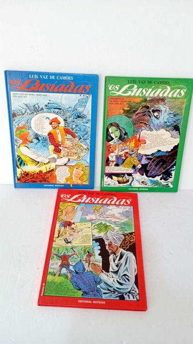 Os Lusíadas - Luis Vaz de camões - 3 volumes