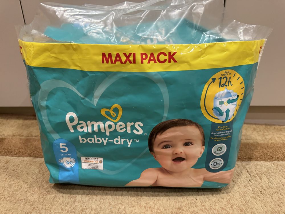Підгузки Pampers baby-dry 5