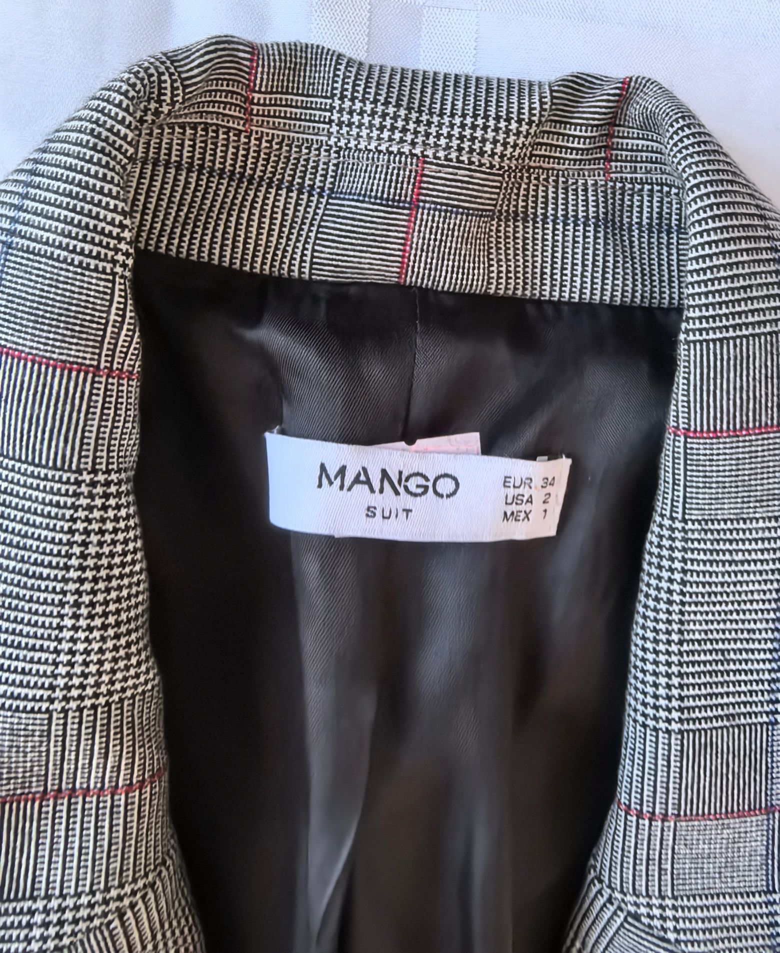 Żakiet Damski W Kratę Mango r. 34/36