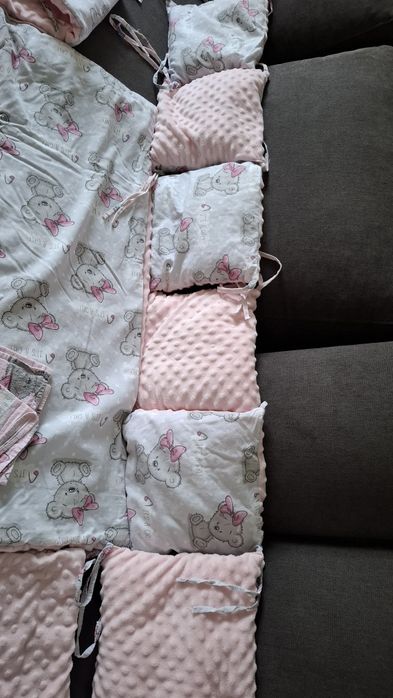 Cała Wyprawka do łóżeczka 120x60 dla dziewczynki