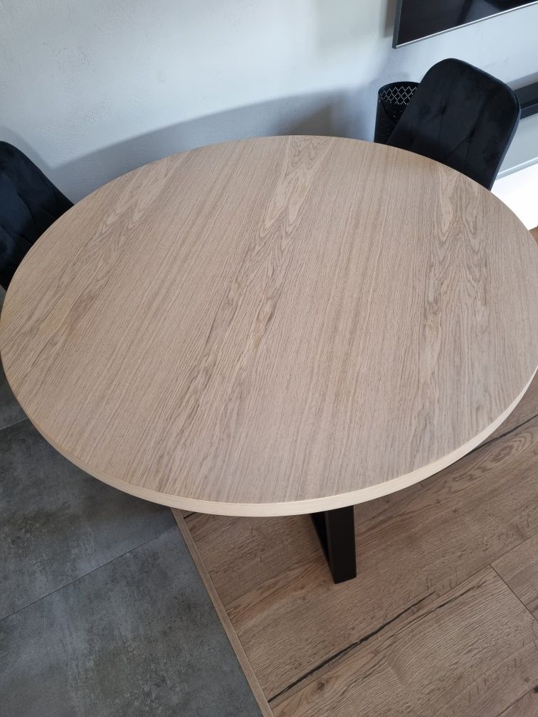Stół okrągły o średnicy 100 cm stół loftowy