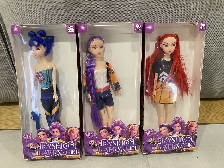 Lalki Huntrix komplet 3 sztuki RUMI MIRA ZOEY