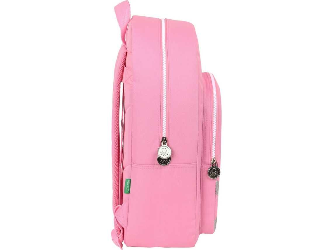 Mochila BENETTON Flamingo (30 x 46 x 4 cm - Rosa)