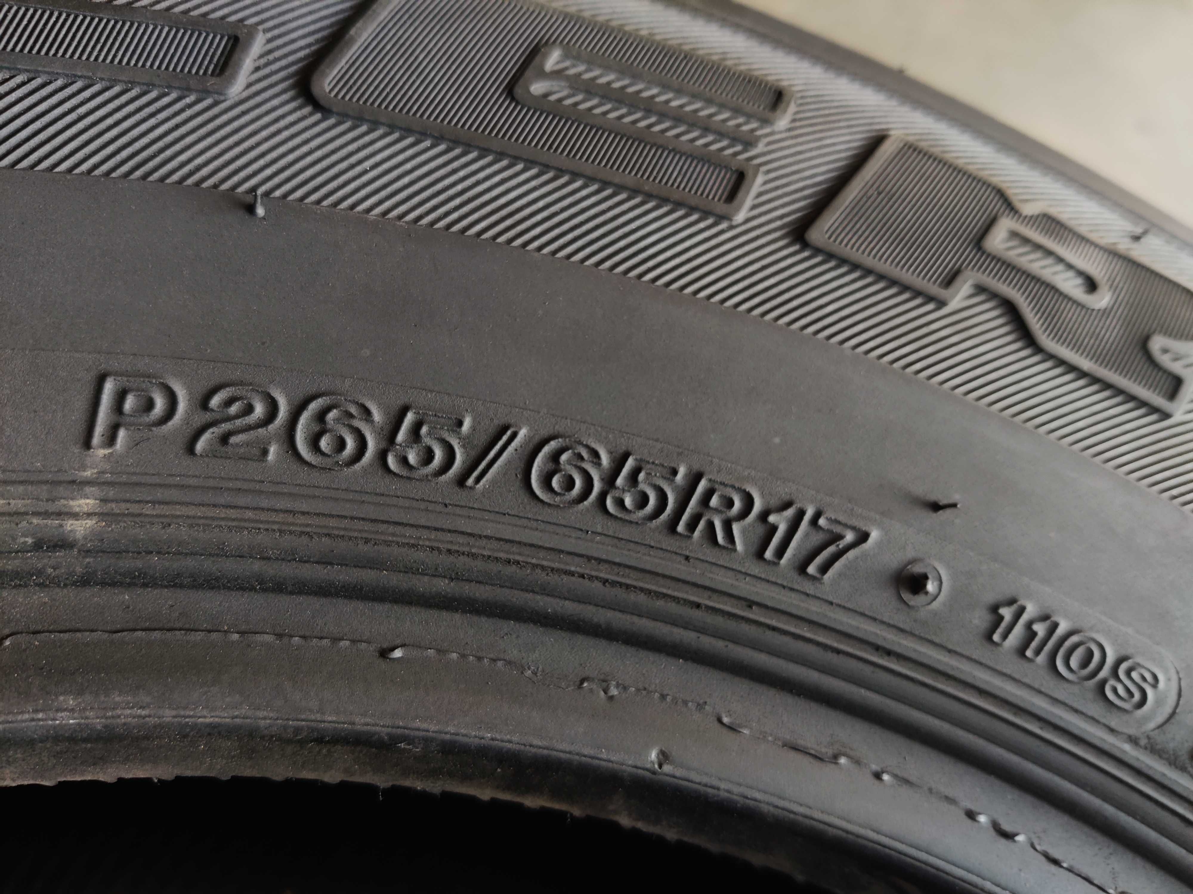 R17 265 65 Bridgestone Dueler H/T840 шина запаски 1шт