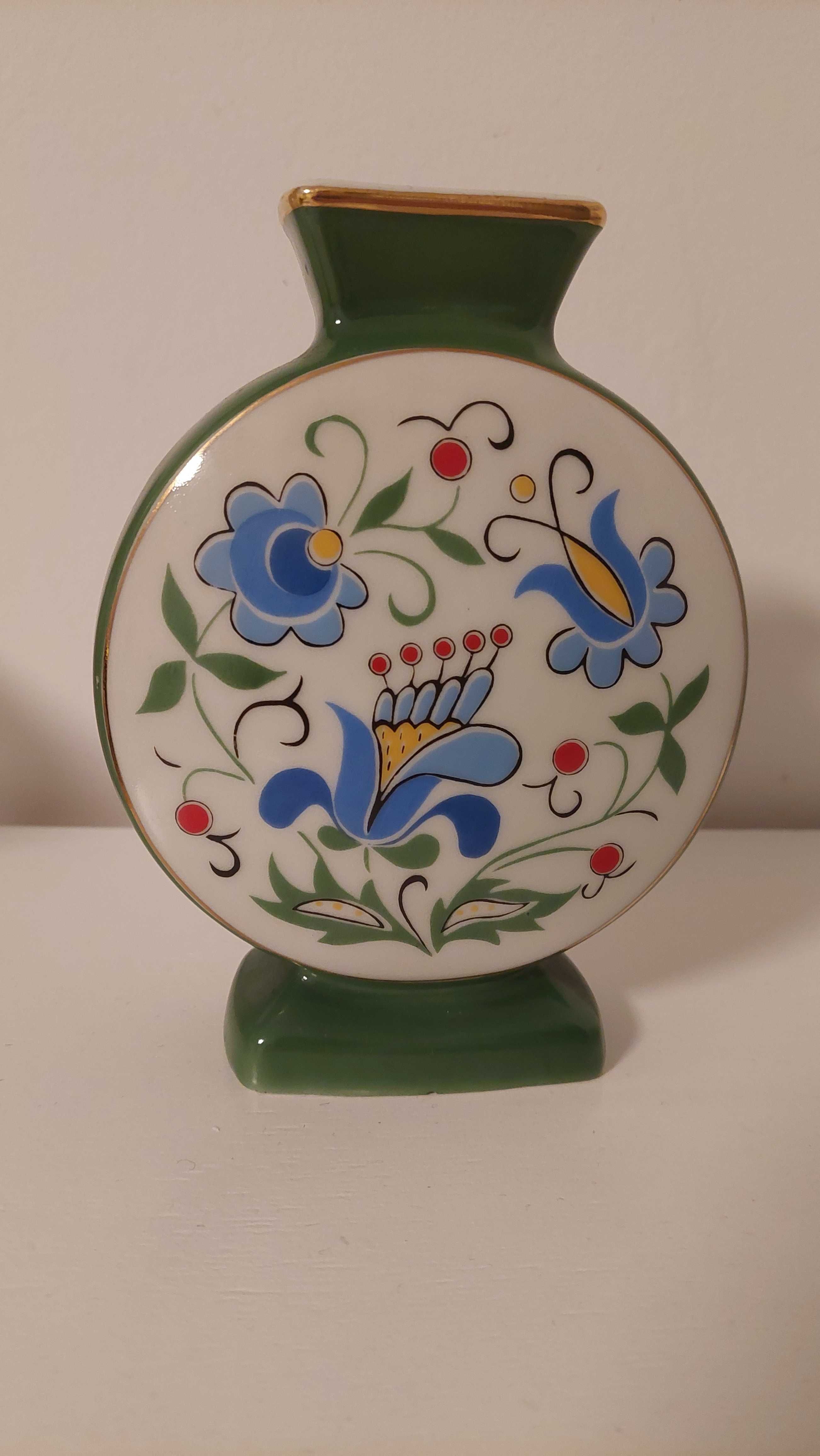 Wazon porcelanowy wzór kaszubski Lubiana PRL